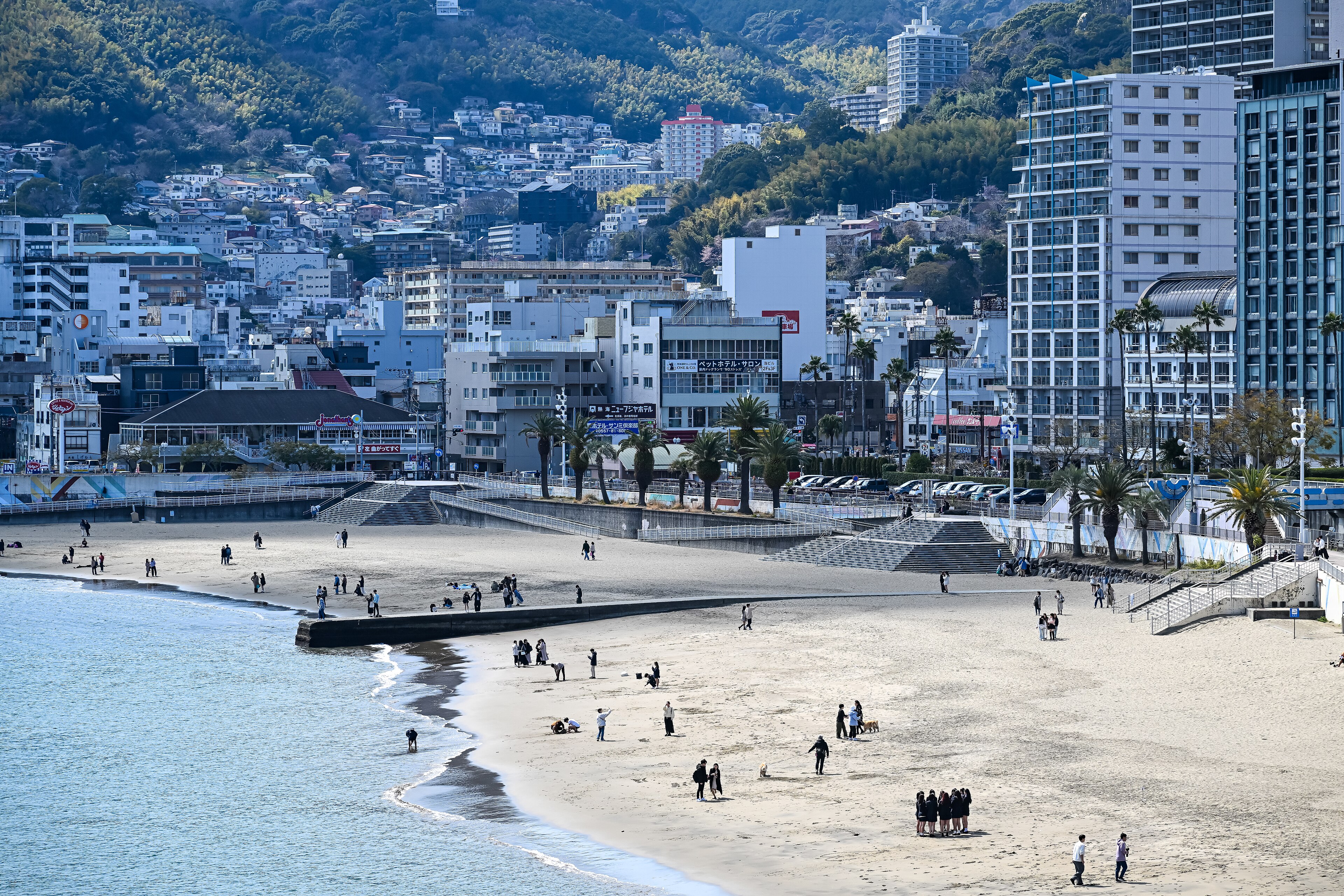 Atami Sun Beach seen from the north-east.